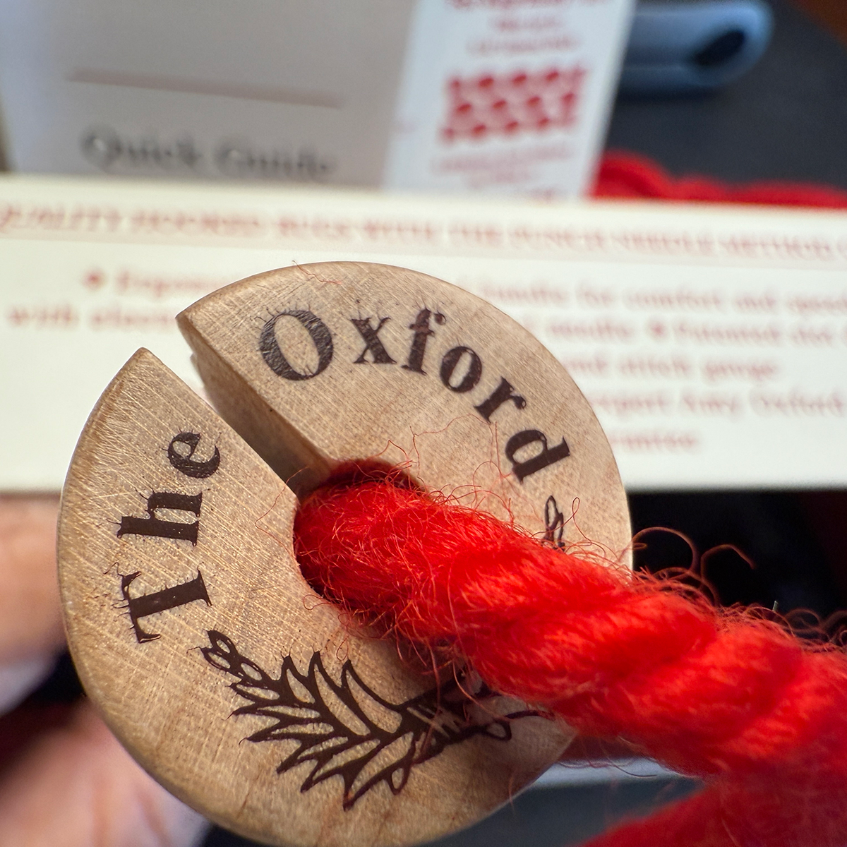 #9 Oxford Punch Needle - Regular Point Natural Wood