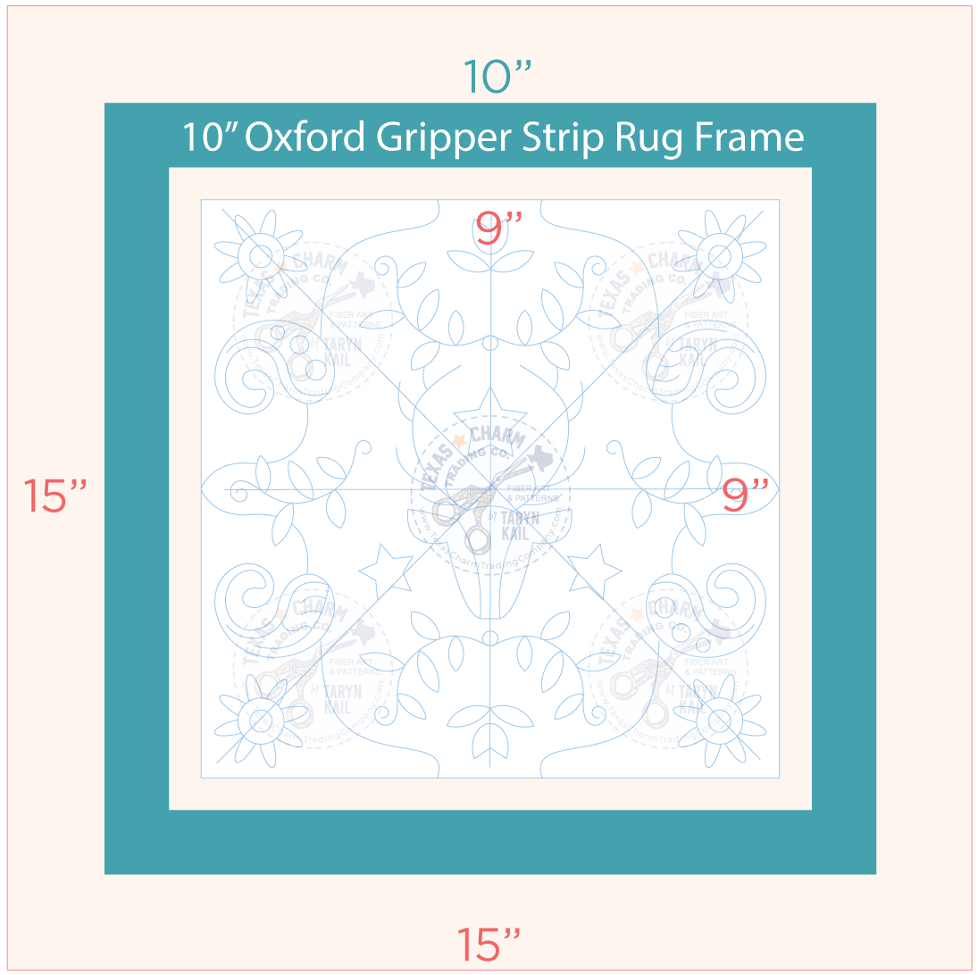 Twilight Deer Garden – Pillow or Chair Pad Traced Pattern