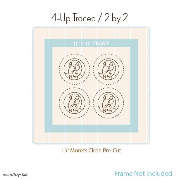 FLAMINGO - Traced Pattern