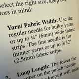 #9 Oxford Punch Needle - Regular Point Natural Wood