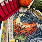 Ravens in the Boneyard – 11"x 17.5"  punch needle pattern