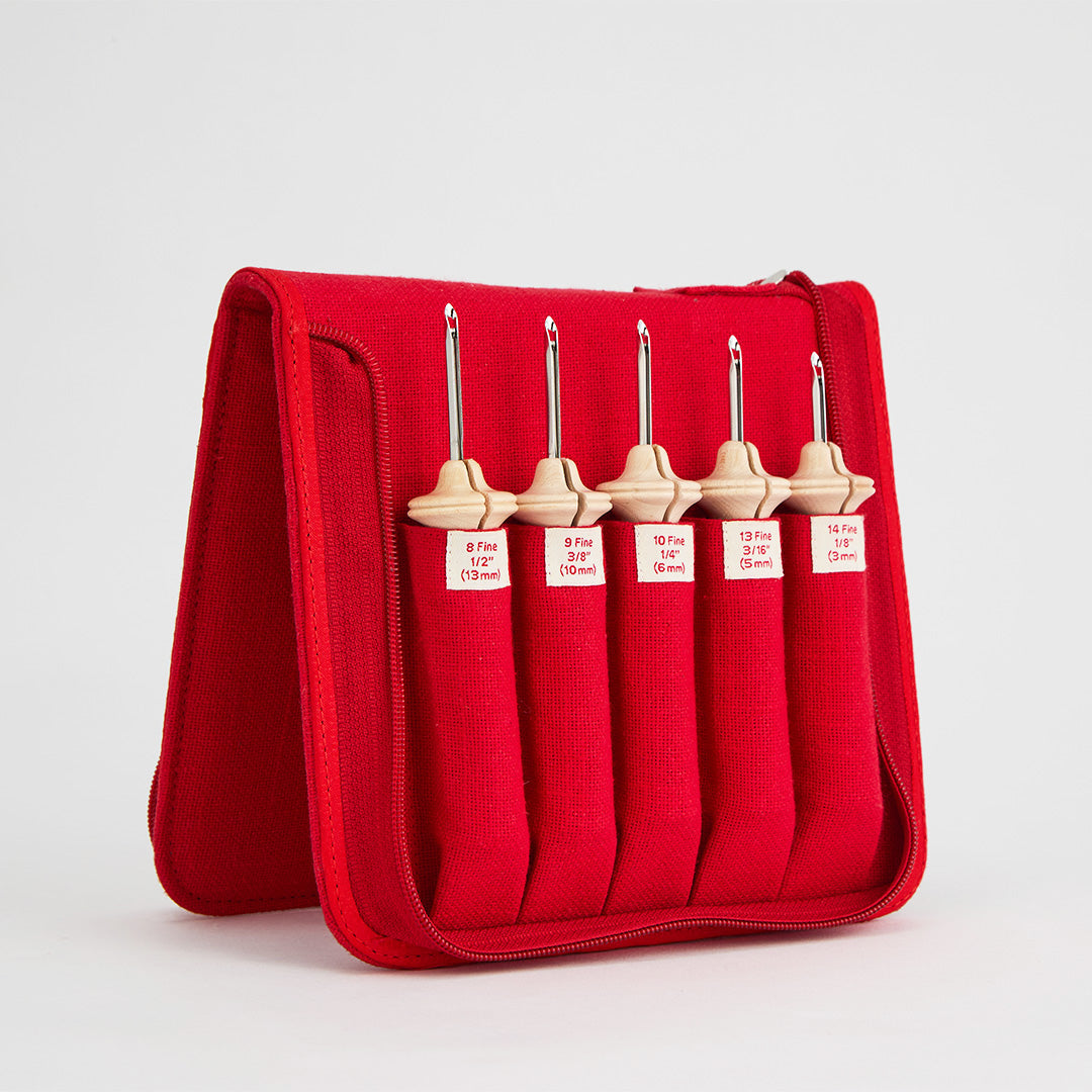 Oxford Punch Needle Set - FINE Point Natural Wood